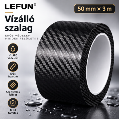 LEFUN® 💧 Extra erős, vízálló szalag – Karbon védőréteg + butil tömítés szivárgás és nedvesség ellen