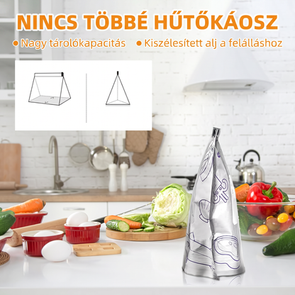 LIMITÁLT AKCIÓ: 70% KEDVEZMÉNY! 🍗 🥦 Újrahasználható, lezárható alufólia tároló tasakok 💎