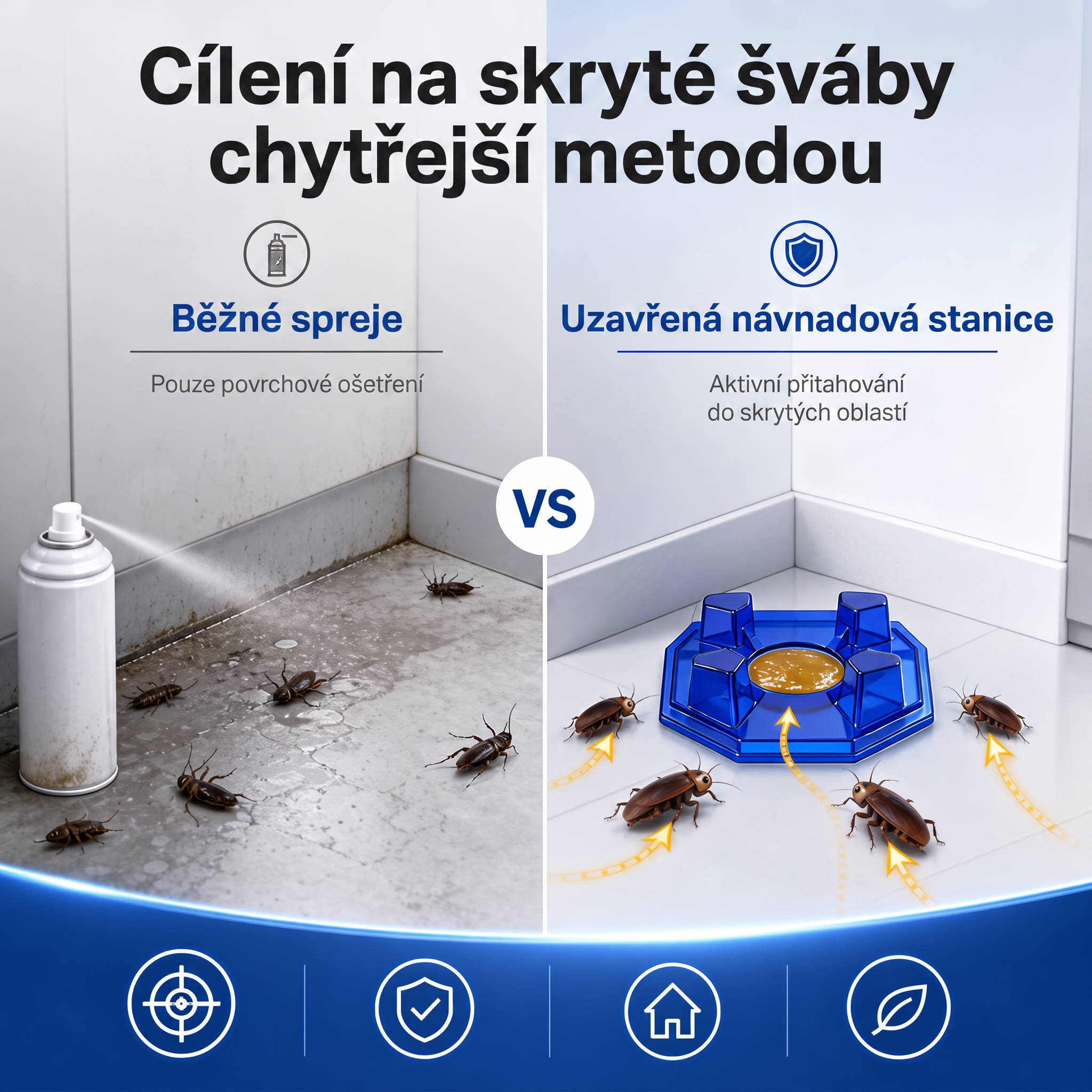 PKNEW® 🪳 Intelligens csótányirtó csalétek állomás láncreakciós hatással 🛡️ – eléri a rejtett fészkeket is, segít kiirtani az egész kolóniát, és akár 2 évig védi az otthont 💎