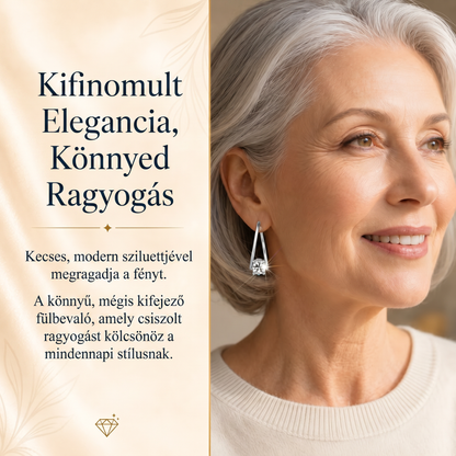 🔥🔥 MA 90% KEDVEZMÉNY: 1 karátos „Táncoló” Moissanite fülbevaló – kényelem és csillogás, amit megérdemelsz! 💖