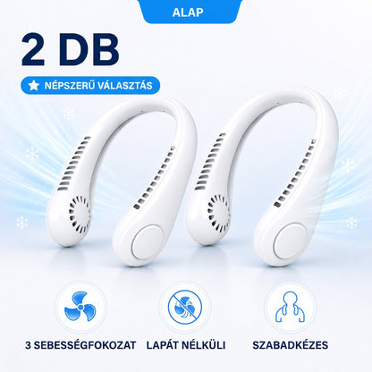 🔥🔥PKNEW® Hordozható nyakventilátor, lapátnélküli viselhető személyi ventilátor, kéz nélküli hűtés kültéri használatra és irodába 💎
