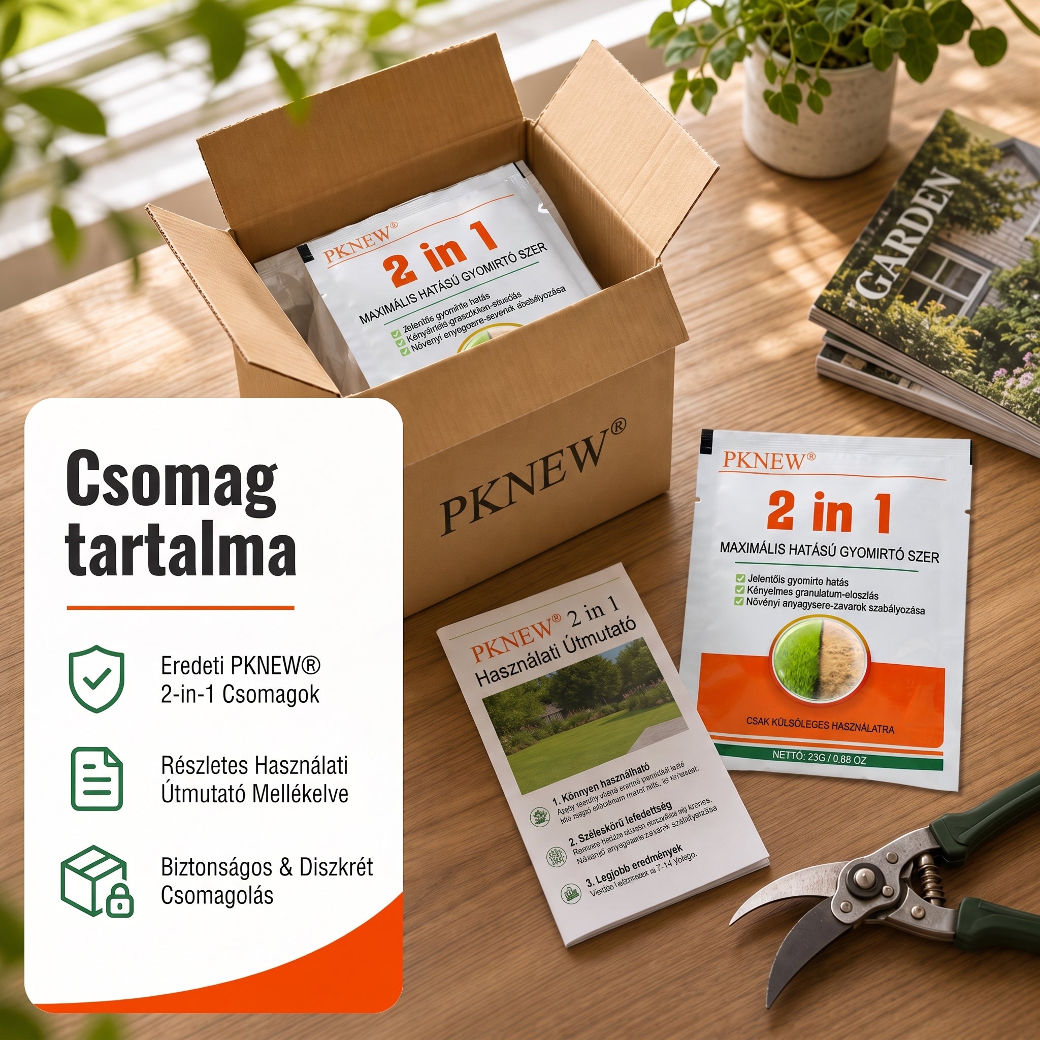 PKNEW® 2 az 1-ben Max Power granulált gyomirtó készítmény 👑 – látható hatás már 6 óra után, könnyen feloldható vízben, és célzottan alkalmazható fugákhoz, ösvényekhez, kerítésekhez és kavicsos felületekhez 💎