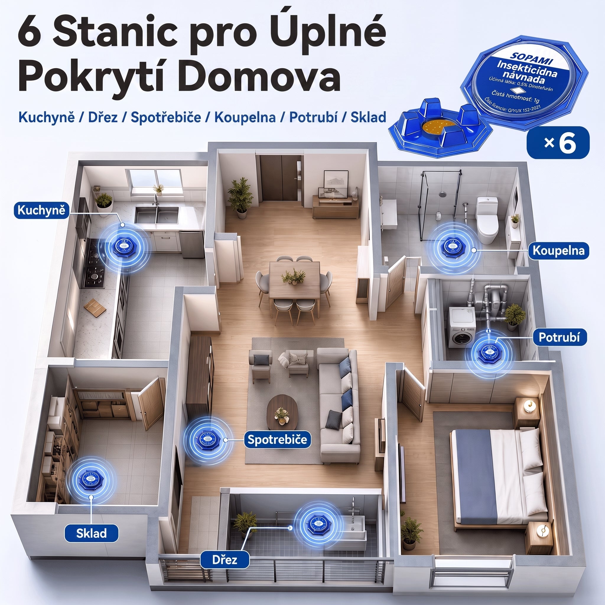 PKNEW® 🪳 Intelligens csótányirtó csalétek állomás láncreakciós hatással 🛡️ – eléri a rejtett fészkeket is, segít kiirtani az egész kolóniát, és akár 2 évig védi az otthont 💎