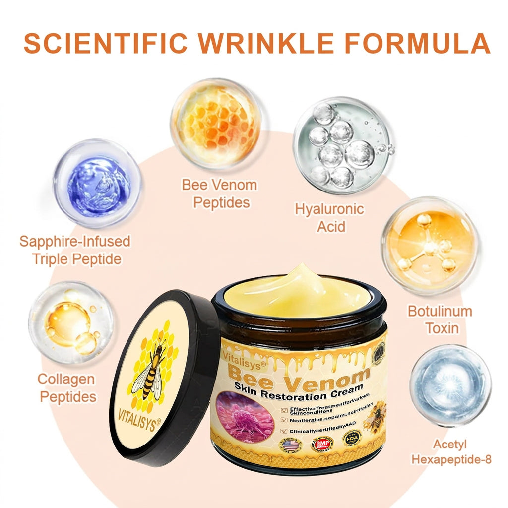 𝐕𝐢𝐭𝐚𝐥𝐢𝐬𝐲𝐬®🍇 Bee venom Pro Comprehensive Cream —Tightening for Skin Types 🔥