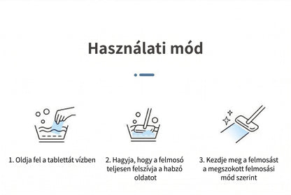 PKNEW®🫧 Padlótisztító Tabletták💧 – Többfelületű tisztítószer keményfához, laminált padlóhoz, csempe- és lakóautó-falakhoz. Antibakteriális, szagtalanító és ápoló hatás 💎