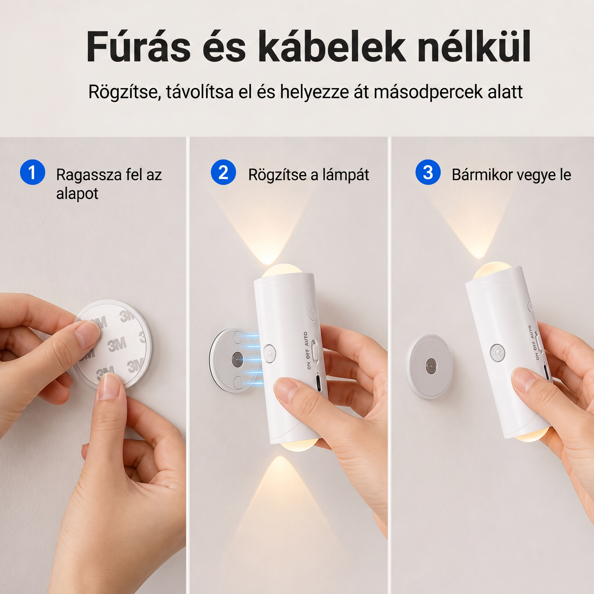 PKNEW® 💡 Okos kétirányú RGB éjszakai lámpa mozgásérzékelővel 🌈 – automatikus bekapcsolás, fúrásmentes mágneses rögzítés és USB-C töltés hálószobába, folyosóra és lépcsőhöz 💎