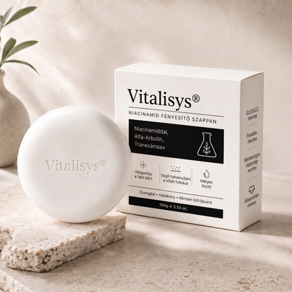 🔥🔥Vitalisys® Niacinamidos bőrvilágosító szappan pigmentfoltok és szeplők ellen 💆‍♀️