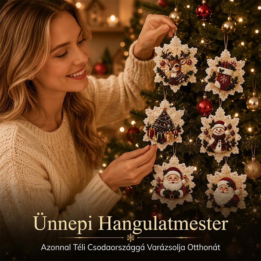 🎄 Korlátozott ideig 55% kedvezmény 🎄 Karácsonyi DIY festhető lógó dísz szett 💎