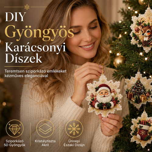🎄 Korlátozott ideig 55% kedvezmény 🎄 Karácsonyi DIY festhető lógó dísz szett 💎