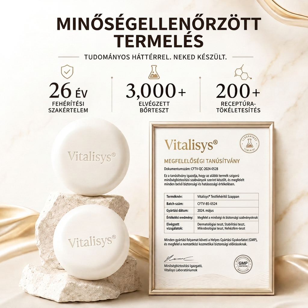 🔥🔥Vitalisys® Niacinamidos bőrvilágosító szappan pigmentfoltok és szeplők ellen 💆‍♀️