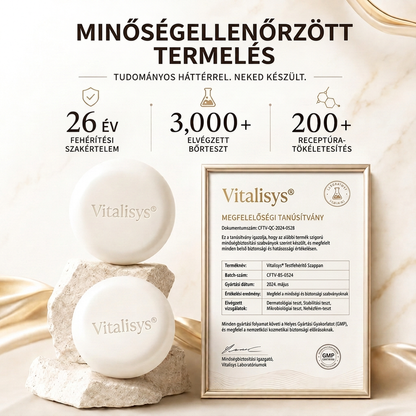 🔥🔥Vitalisys® Niacinamidos bőrvilágosító szappan pigmentfoltok és szeplők ellen 💆‍♀️