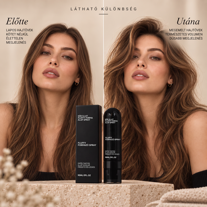 Vitalisys® Fluffy Hair formázó hajspray – Könnyű dúsító köd a hajtövek emeléséhez és a természetes mozgáshoz őszibarack illattal 💎