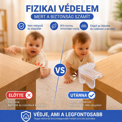 Átlátszó sarokvédők gyerekeknek 💥 – Ütésálló és szinte láthatatlan 💎