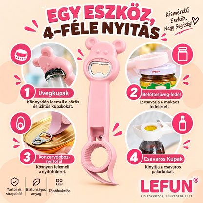 LEFUN® 4 az 1-ben nyitó 👑 – Nyisson ki minden fedelet felesleges erőlködés nélkül 💎
