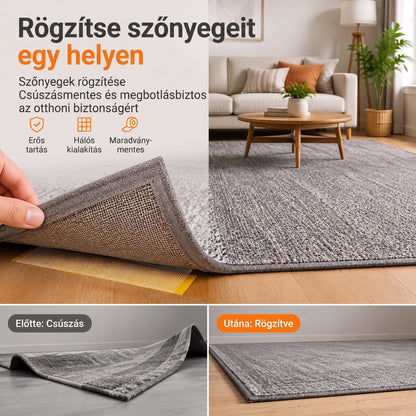 🔥🔥PKNEW® Nagy teherbírású kétoldalas ragasztószalag🍇, erős tapadás, vízálló és eltávolítható, nyom nélkül, ideális szőnyeghez, tapétához, lufikhoz és otthoni használatra 🔥