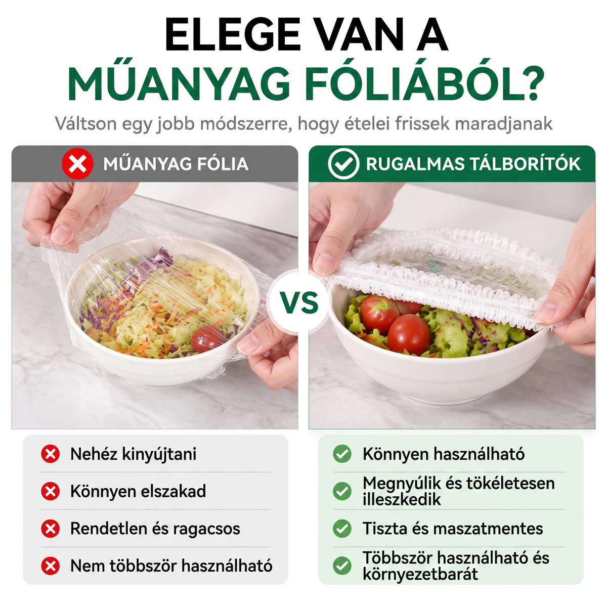 PKNEW® Rugalmas ételtakaró tálakhoz és tányérokhoz 👑 – Nyújtható konyhai védőhuzat maradékokhoz, gyümölcsökhöz, zöldségekhez és mindennapi élelmiszertároláshoz 💎