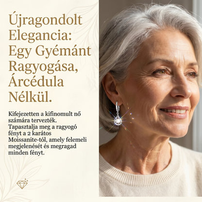 🌈🌈 MA 90% KEDVEZMÉNY: 1 karátos „Táncoló” Moissanite fülbevaló – Tiszta S925 kényelem és csillogás, amit megérdemelsz! 💖