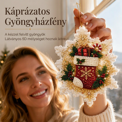 🎄 Korlátozott ideig 55% kedvezmény 🎄 Karácsonyi DIY festhető lógó dísz szett 💎