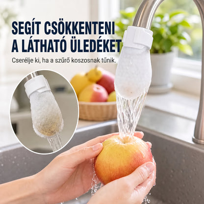 PKNEW® Csaptelep szűrőzsákok – 50 darabos eldobható pamut csapvízszűrő a tisztább vízért, fröccsenésgátlással és üledékvédelemmel 🚰