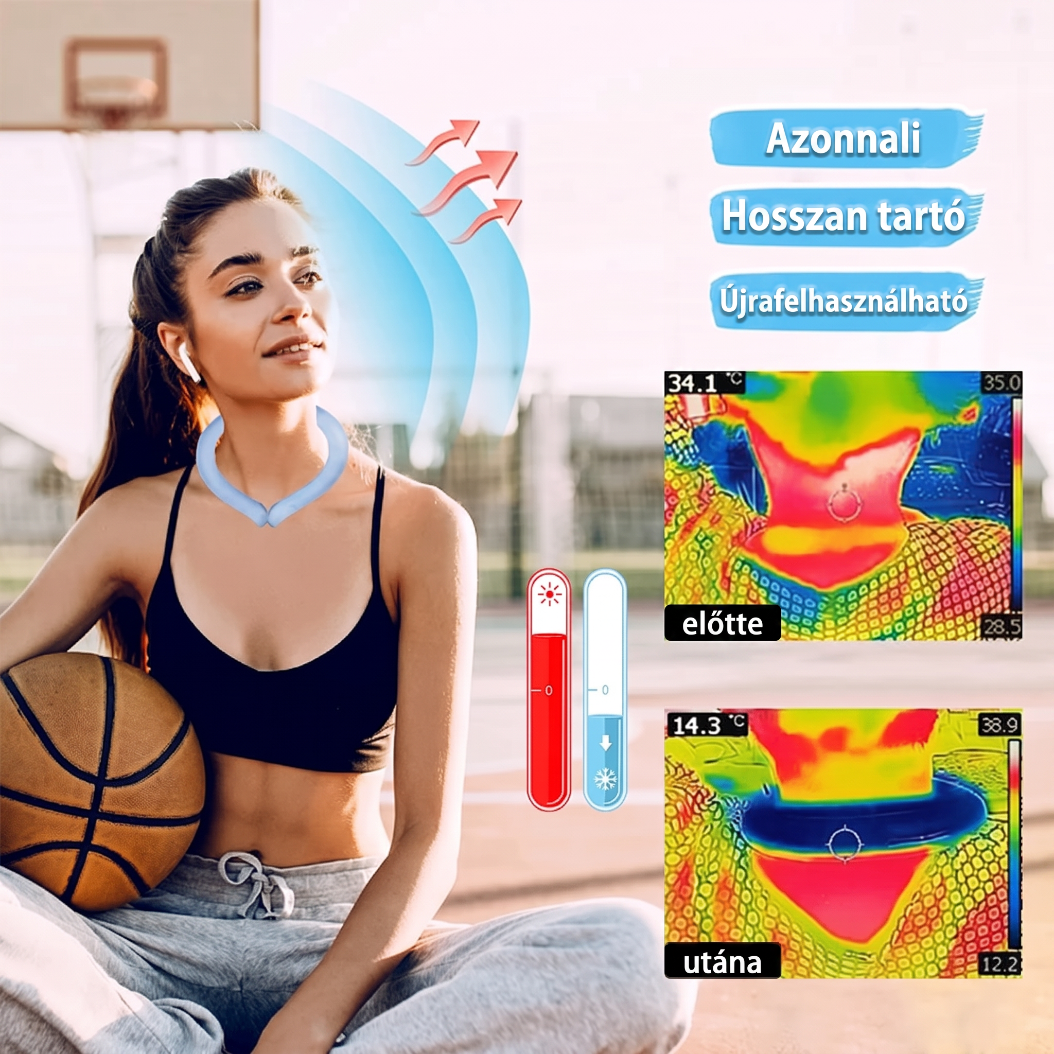 PKNEW® Újrafelhasználható nyakhűtő tubus 💧
