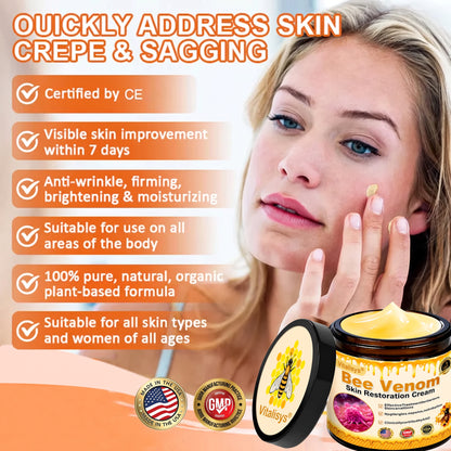 𝐕𝐢𝐭𝐚𝐥𝐢𝐬𝐲𝐬®🍇 Bee venom Pro Comprehensive Cream —Tightening for Skin Types 🔥