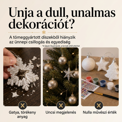 🎄 Korlátozott ideig 55% kedvezmény 🎄 Karácsonyi DIY festhető lógó dísz szett 💎