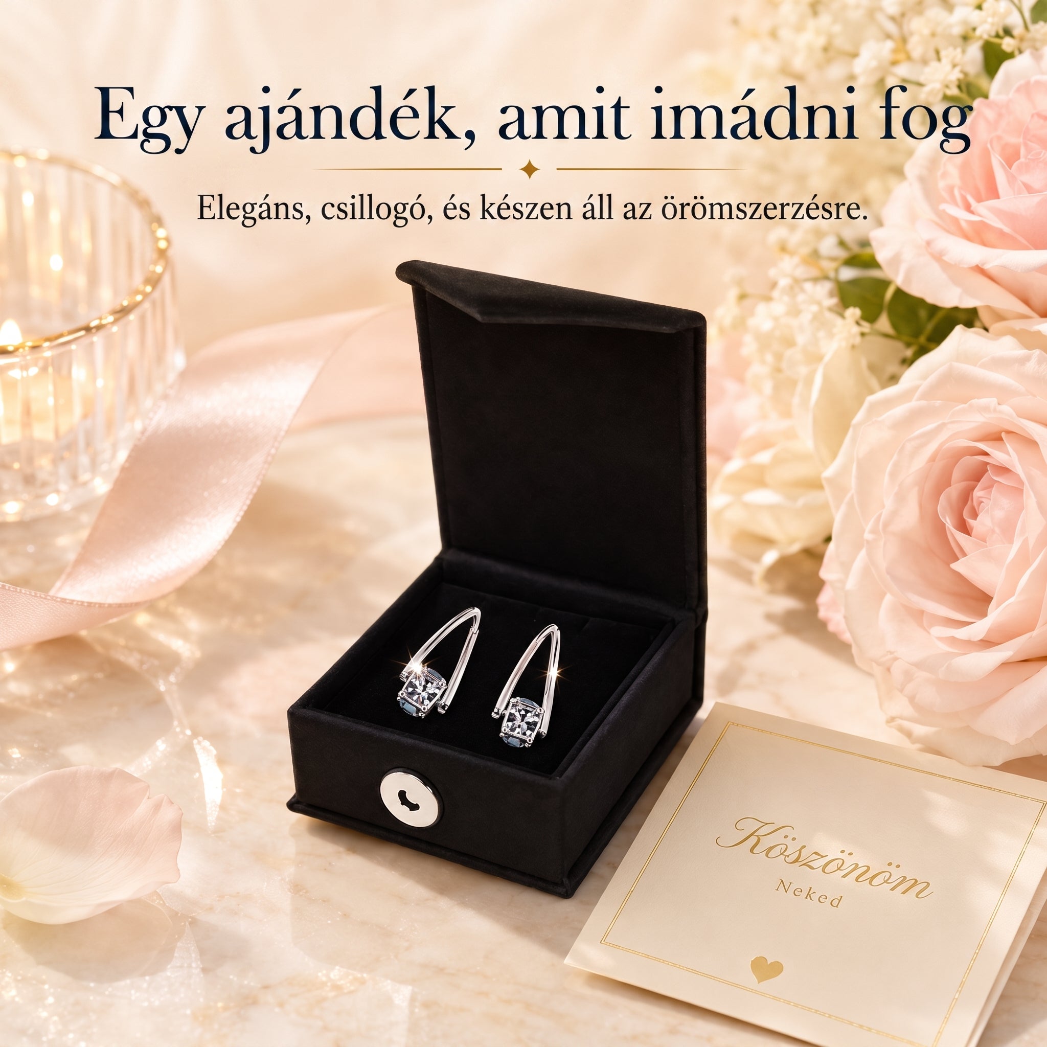 🔥🔥 MA 90% KEDVEZMÉNY: 1 karátos „Táncoló” Moissanite fülbevaló – kényelem és csillogás, amit megérdemelsz! 💖
