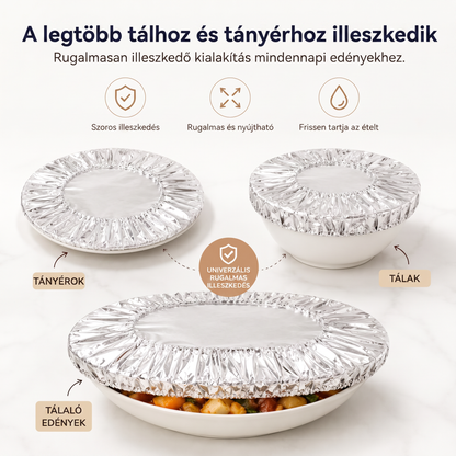 🔥🔥 PKNEW® Összecsukható alumíniumfólia ételtakaró | Tartsa az ételeket melegen, frissen és védve a gyümölcslegyektől