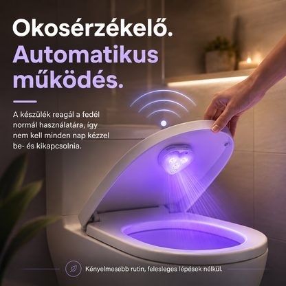 LEFUN® Okos UVC WC-világítás 🚽 – automatikus érzékelő, érintésmentes működés és USB-C töltés 💎