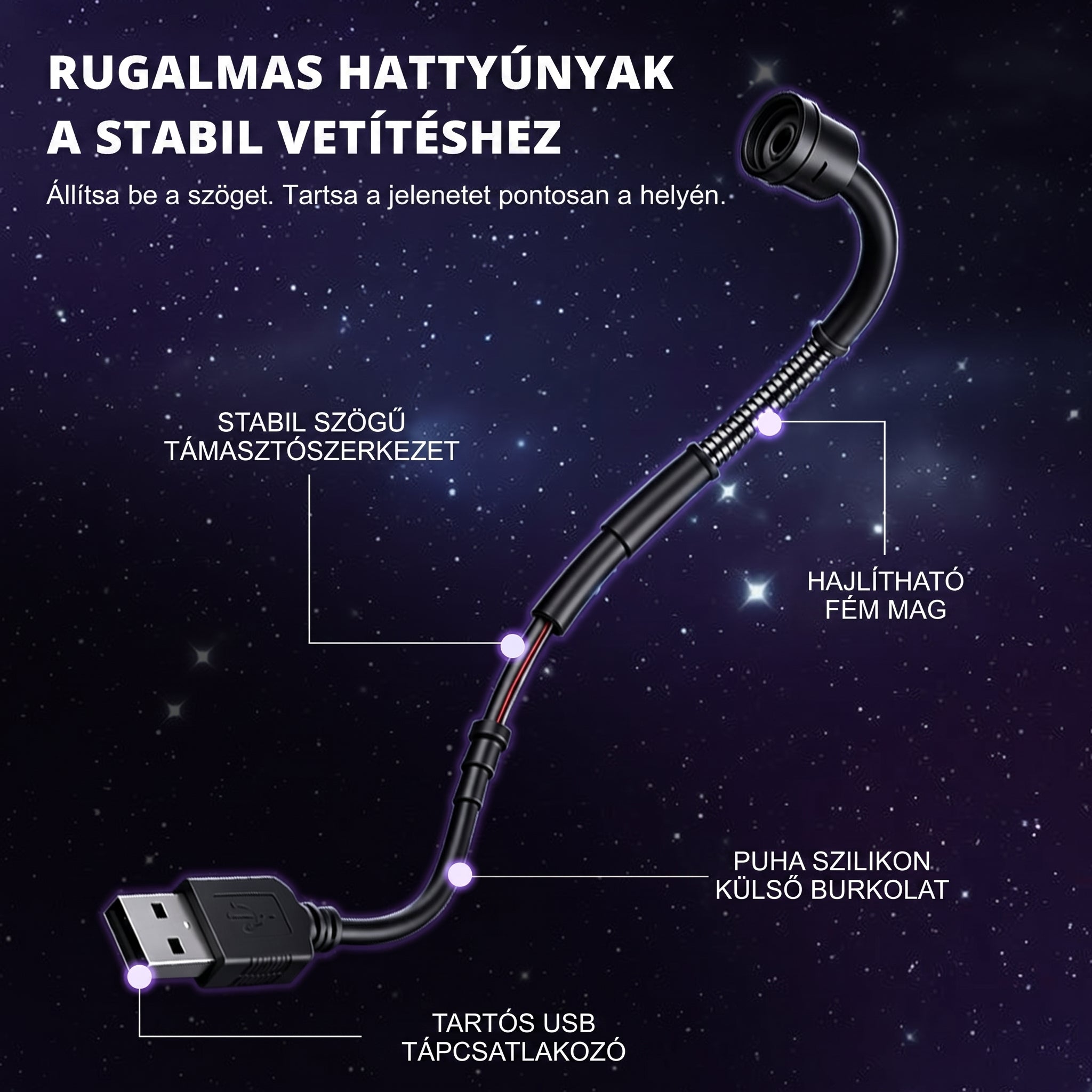 PKNEW® 🦄 ÚJGENERÁCIÓS SMART HD PROJEKTOR – Dinamikus 5D Holografikus Éjszakai Fényvetítő 💎