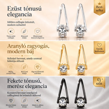 🔥🔥 MA 90% KEDVEZMÉNY: 1 karátos „Táncoló” Moissanite fülbevaló – kényelem és csillogás, amit megérdemelsz! 💖