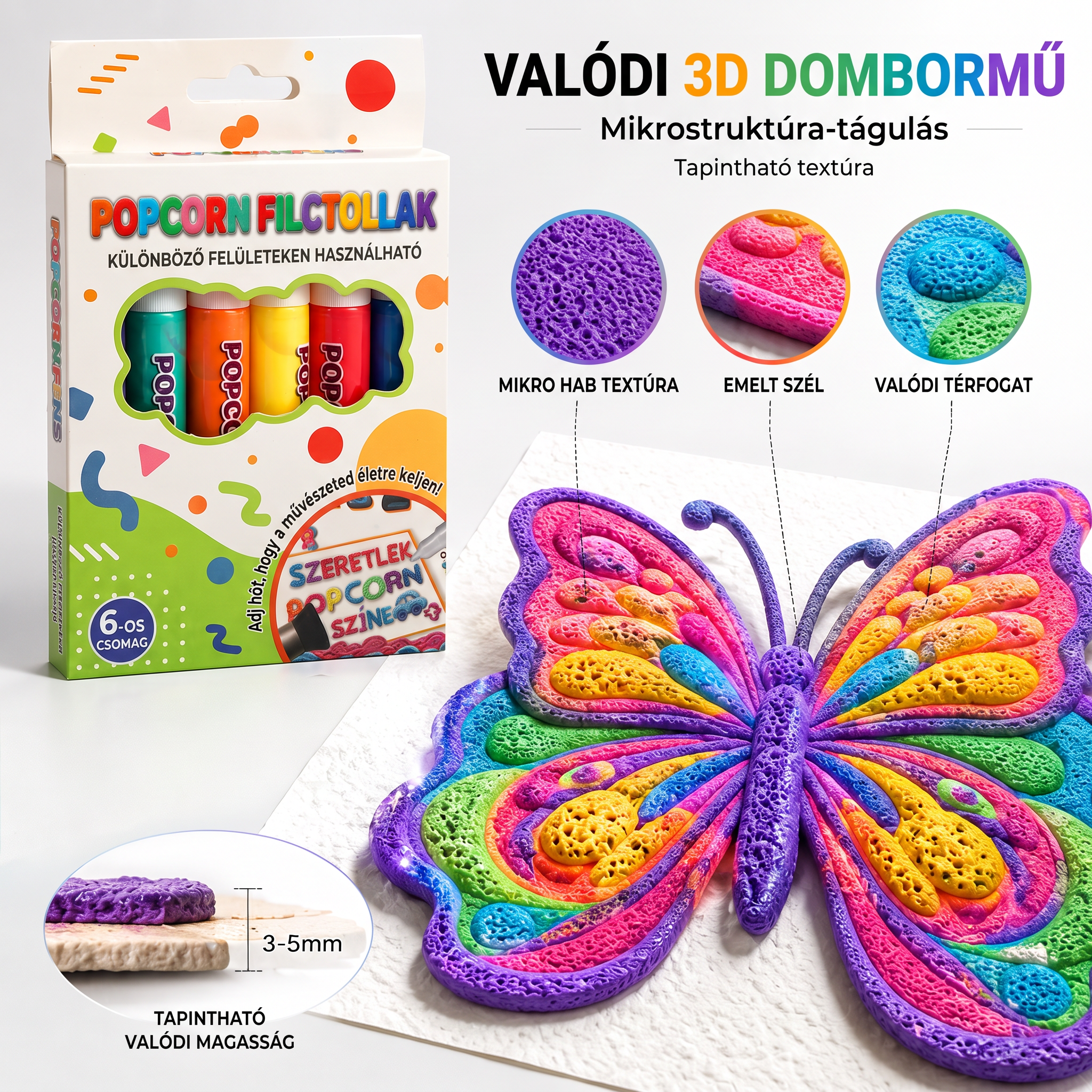 Spóroljon 50%-ot a mai rendeléssel 丨 𝐏𝐊𝐍𝐄𝐖® 3D domborműves művész toll – 🎨 Változtassa a sík rajzokat tapintható 3D művészetté 💖