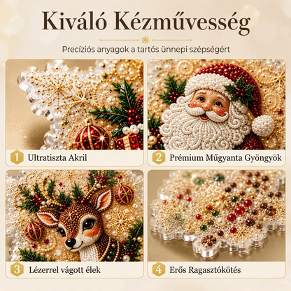 🎄 Korlátozott ideig 55% kedvezmény 🎄 Karácsonyi DIY festhető lógó dísz szett 💎