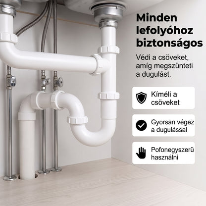 PKNEW® Pezsgőtabletta lefolyótisztításhoz és duguláselhárításhoz | Könnyedén eltávolítja a hajat, zsiradékot és szappanmaradványokat 💎