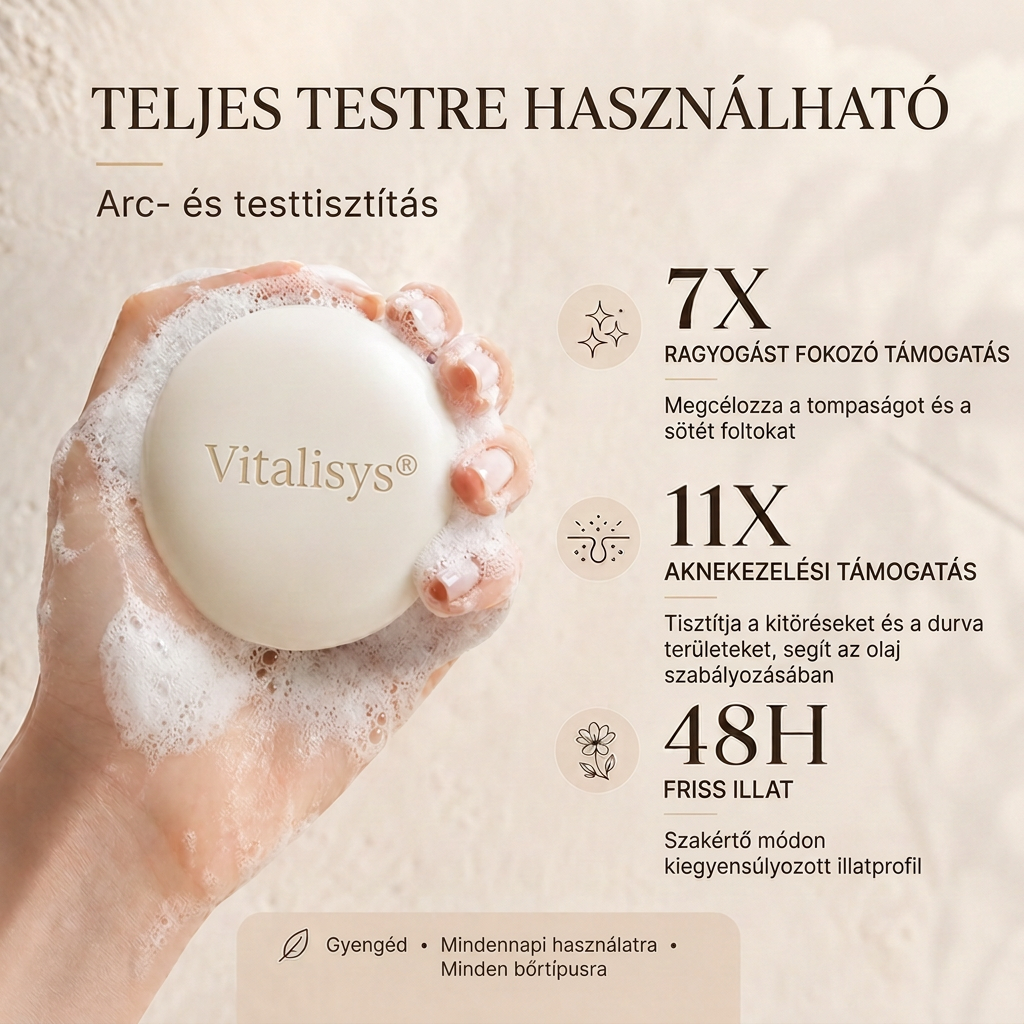 🔥🔥Vitalisys® Niacinamidos bőrvilágosító szappan pigmentfoltok és szeplők ellen 💆‍♀️