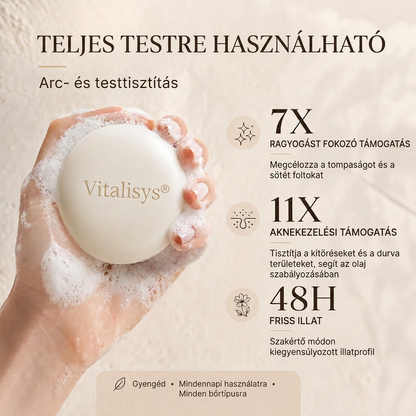 🔥🔥Vitalisys® Niacinamidos bőrvilágosító szappan pigmentfoltok és szeplők ellen 💆‍♀️