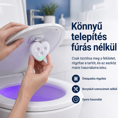 LEFUN® Okos UVC WC-világítás 🚽 – automatikus érzékelő, érintésmentes működés és USB-C töltés 💎