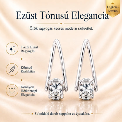🔥🔥 MA 90% KEDVEZMÉNY: 1 karátos „Táncoló” Moissanite fülbevaló – kényelem és csillogás, amit megérdemelsz! 💖