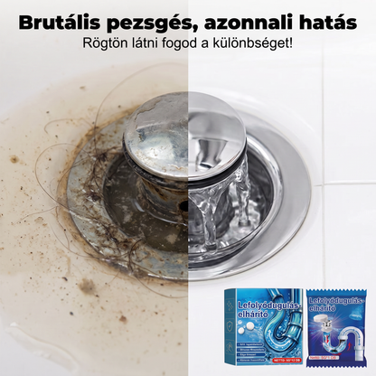 PKNEW® Pezsgőtabletta lefolyótisztításhoz és duguláselhárításhoz | Könnyedén eltávolítja a hajat, zsiradékot és szappanmaradványokat 💎