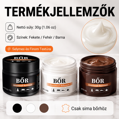 PKNEW®🎨 Intenzív bőrfesték-megújító balzsam✨ – Élénkíti a fakó megjelenést, egységesíti a színt, és segít elfedni a kopásokat cipőkön, kanapékon, táskákon és autósüléseken 💕