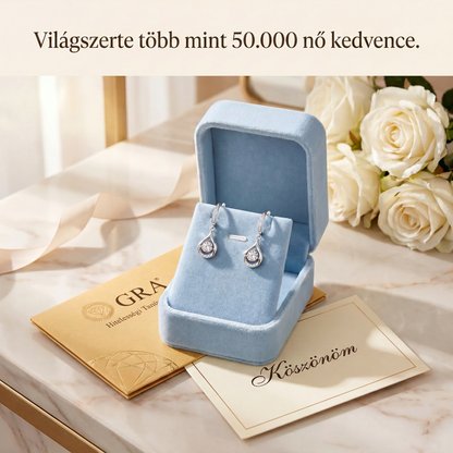 🌈🌈 MA 90% KEDVEZMÉNY: 1 karátos „Táncoló” Moissanite fülbevaló – Tiszta S925 kényelem és csillogás, amit megérdemelsz! 💖