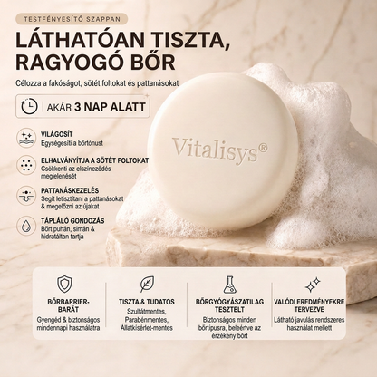 🔥🔥Vitalisys® Niacinamidos bőrvilágosító szappan pigmentfoltok és szeplők ellen 💆‍♀️