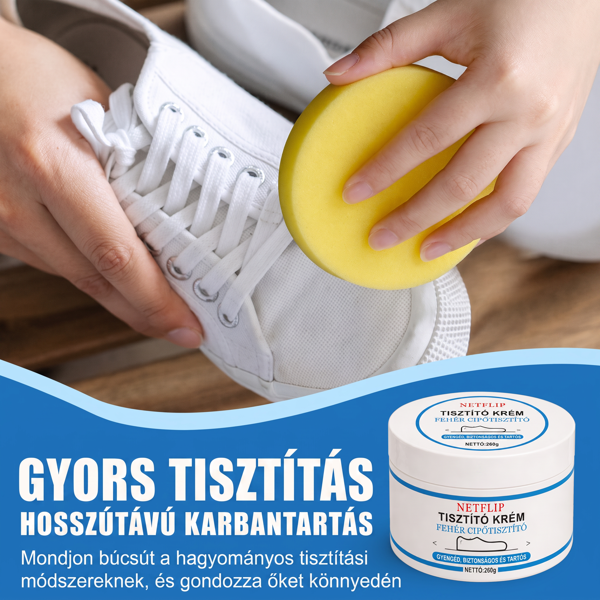 PKNEW® Magic – Cipőfehérítő krém | Azonnali megújulás, ragyogó külső pillanatok alatt.