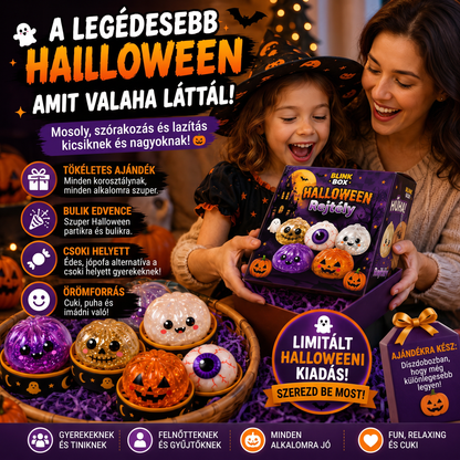 PKNEW® 70% KEDVEZMÉNY MA 🎃 Halloweeni titokdoboz antistressz gombóccal 💎