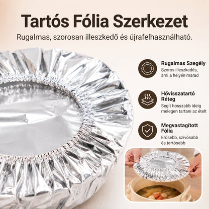 🔥🔥 PKNEW® Összecsukható alumíniumfólia ételtakaró | Tartsa az ételeket melegen, frissen és védve a gyümölcslegyektől