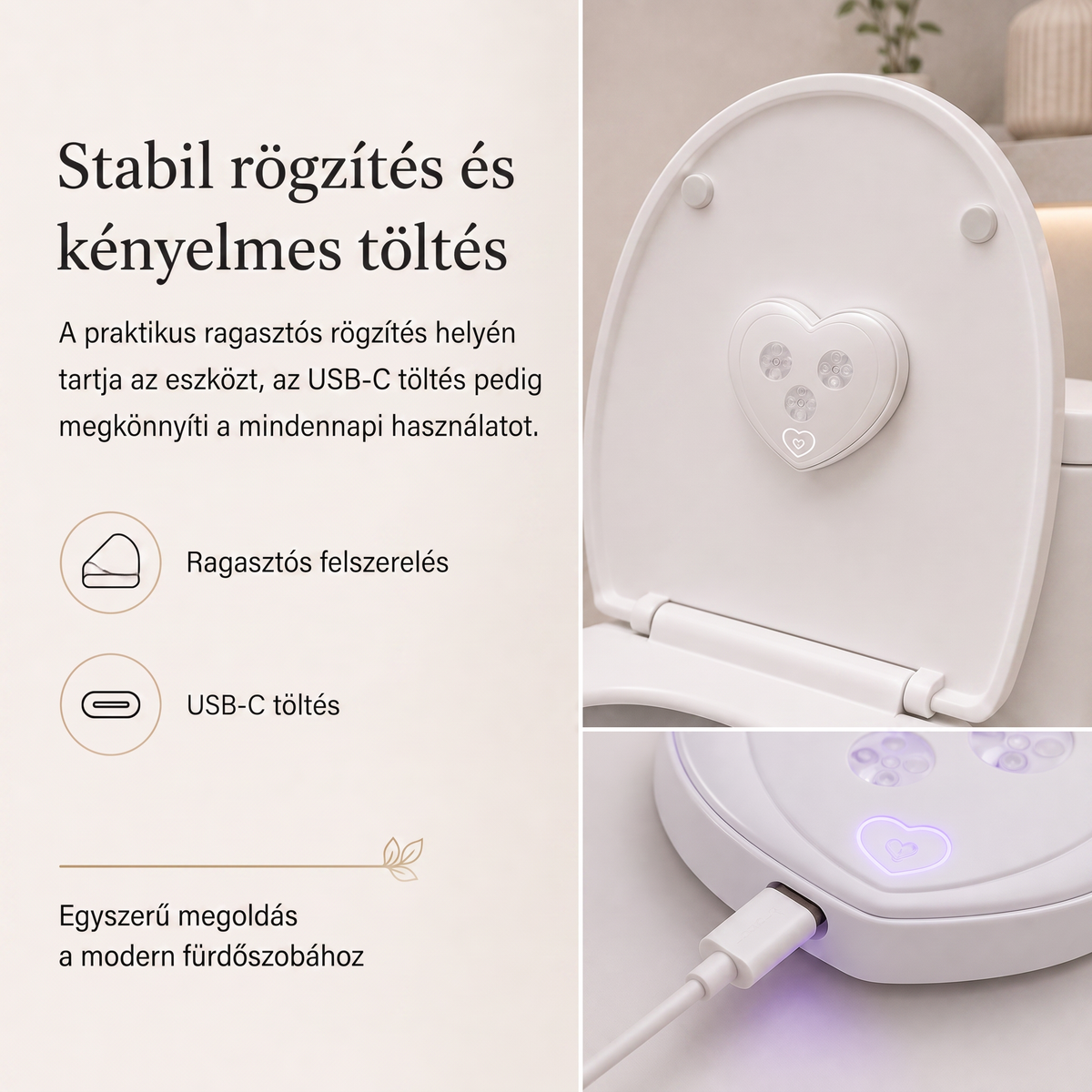 LEFUN® Okos UVC WC-világítás 🚽 – automatikus érzékelő, érintésmentes működés és USB-C töltés 💎