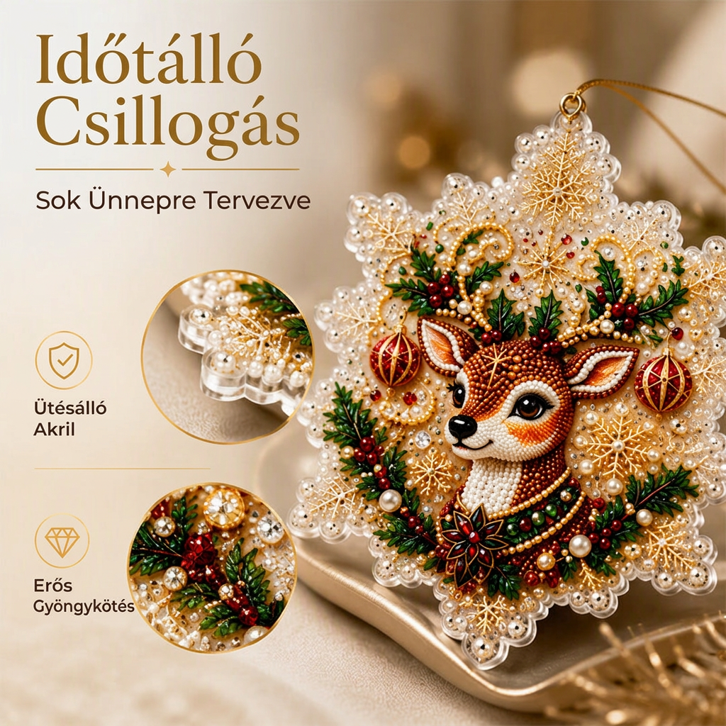 🎄 Korlátozott ideig 55% kedvezmény 🎄 Karácsonyi DIY festhető lógó dísz szett 💎