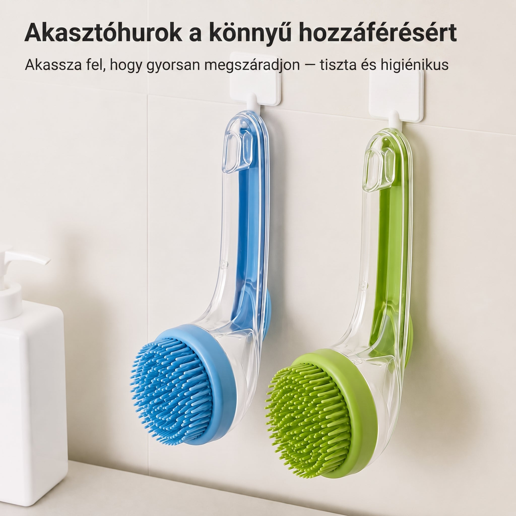 PKNEW® 🐕 2 az 1-ben fürdető kefe samponadagolóval – Puha szilikon kefe kutyák és macskák szőrápolásához 💎
