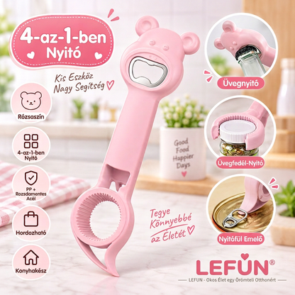 LEFUN® 4 az 1-ben nyitó 👑 – Nyisson ki minden fedelet felesleges erőlködés nélkül 💎