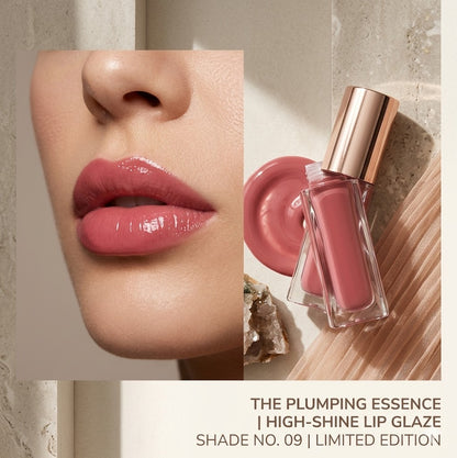 Plumping Mirror Lip Gloss | Hydrating Water-Glow Lip Tint, Waterproof & Long-Lasting Lip Makeup for Women